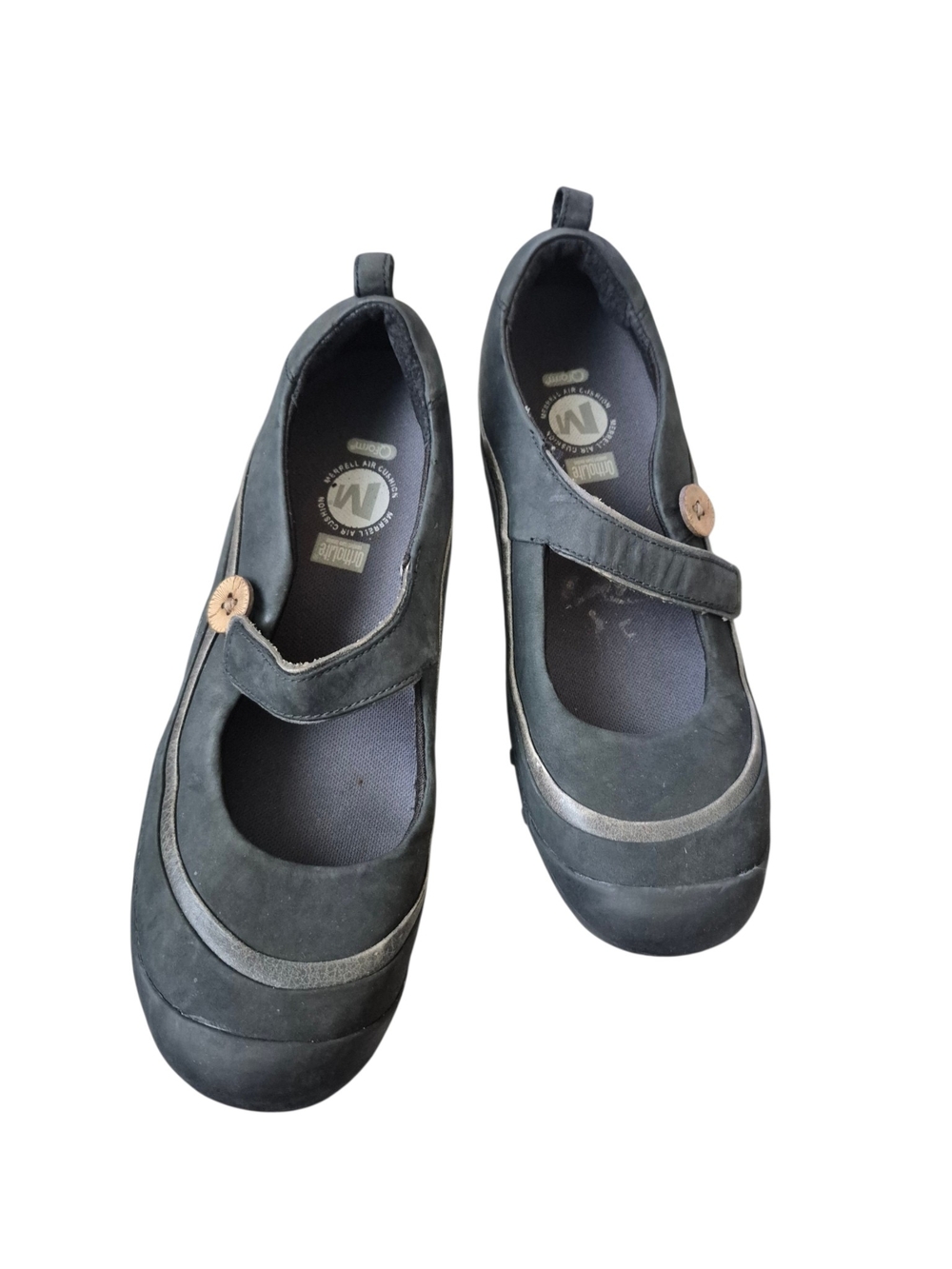 Merrell Women's Dark Gray Mary Jane Flats with Strap